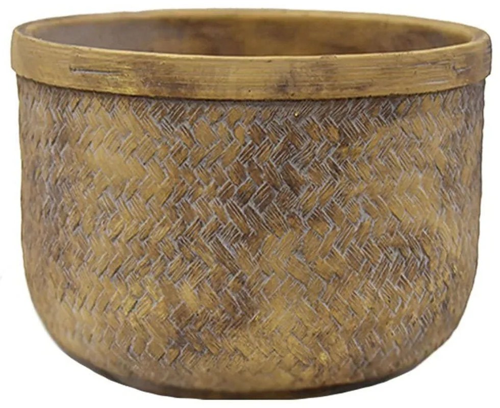 Κασπώ Weave Antique 00.03.35610 Φ22x14,5cm Brown Ceramic