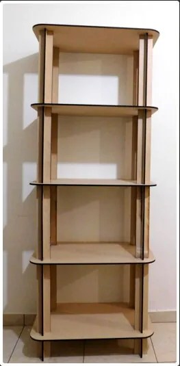 Intra απο ξύλο plywood 3mm-4mm πάχος - Estante 5 Niveles (ράφι) Δίασταση 30x30 cm Intraeaxys-qomr5813