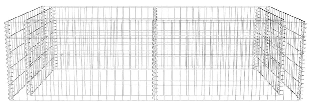 vidaXL Συρματοκιβώτιο Γλάστρα 180 x 90 x 50 εκ. Γαλβανισμένος Χάλυβας