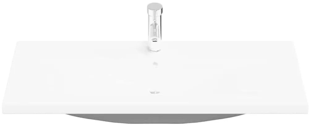 vidaXL Ντουλάπα νιπτήρα με λεκάνη 2 pcs Παλαιό ξύλο 100 x 38.5 x 48 cm