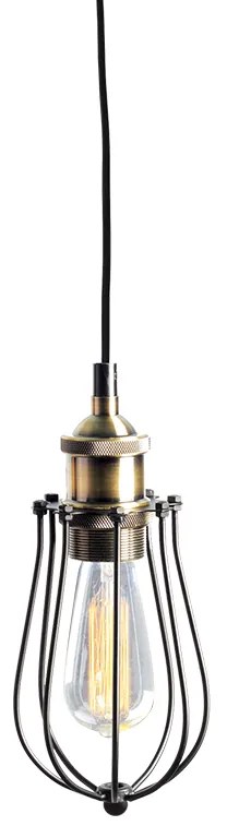 Φωτιστικό Κρεμαστο Aca KS2047P1BK SOTIS Μαύρο Ματ (Black Mat)