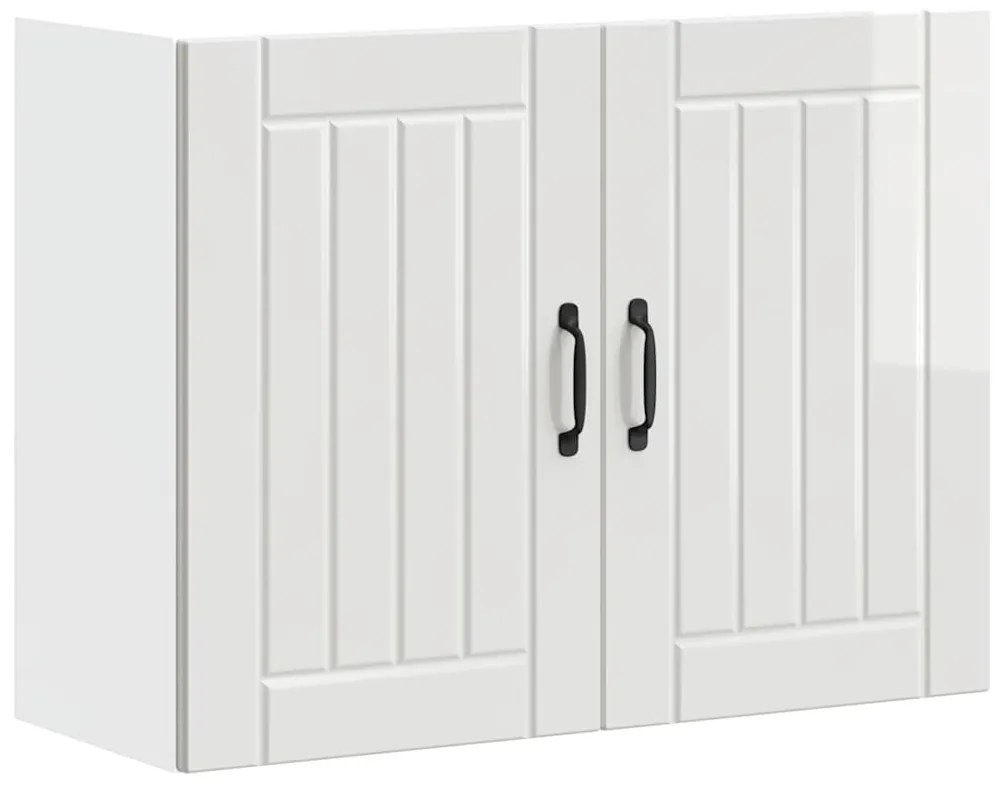 ντουλάπι τοίχου κουζίνας "Lucca" Υψηλή στιλπνότητα λευκό