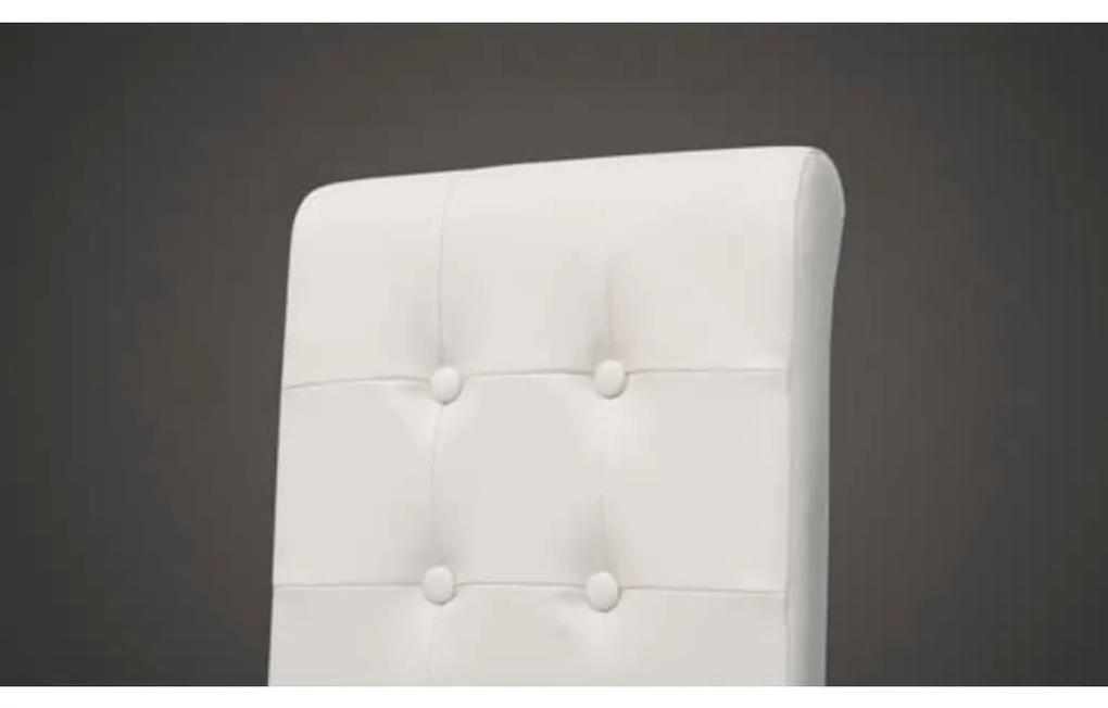 Καρέκλες Τραπεζαρίας 2 τεμ. Λευκές από Συνθετικό Δέρμα - Λευκό