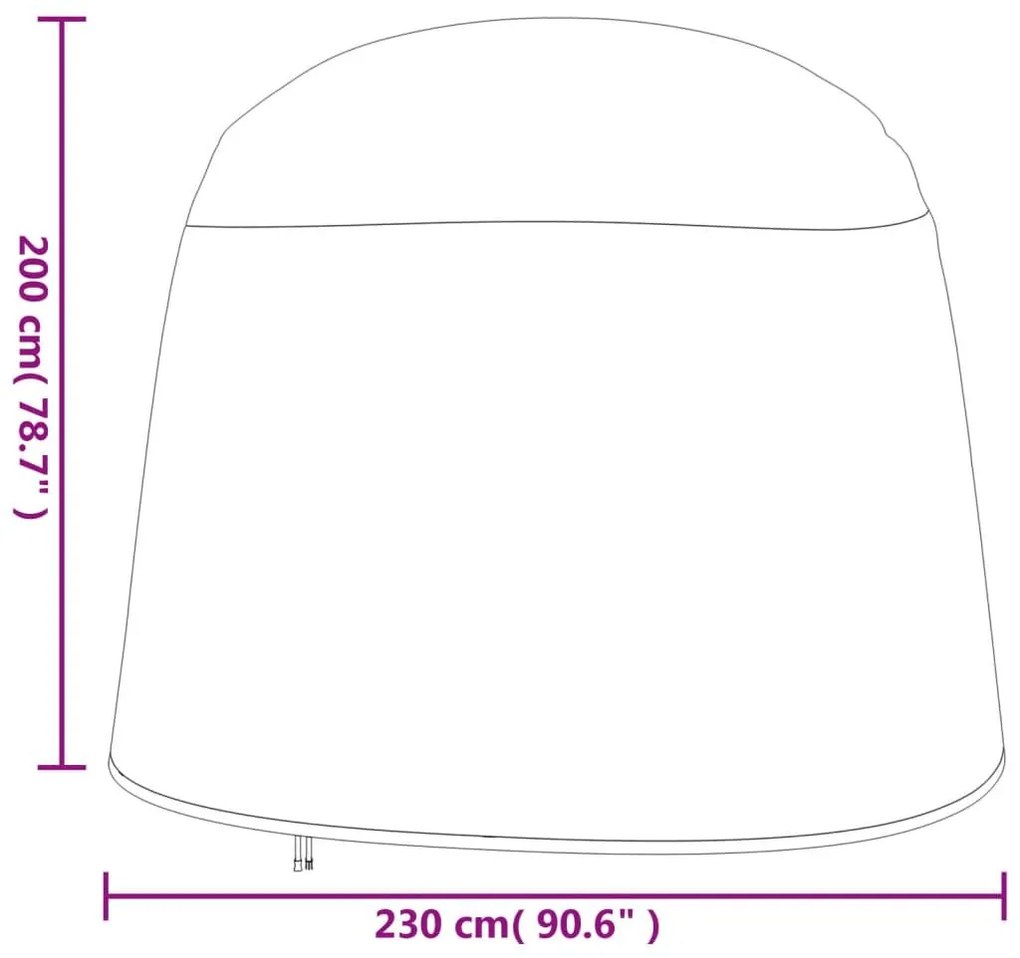 Κάλυμμα Διπλής Πολυθρόνας Μαύρο Ø146x210εκ. 420D Oxford - Μαύρο