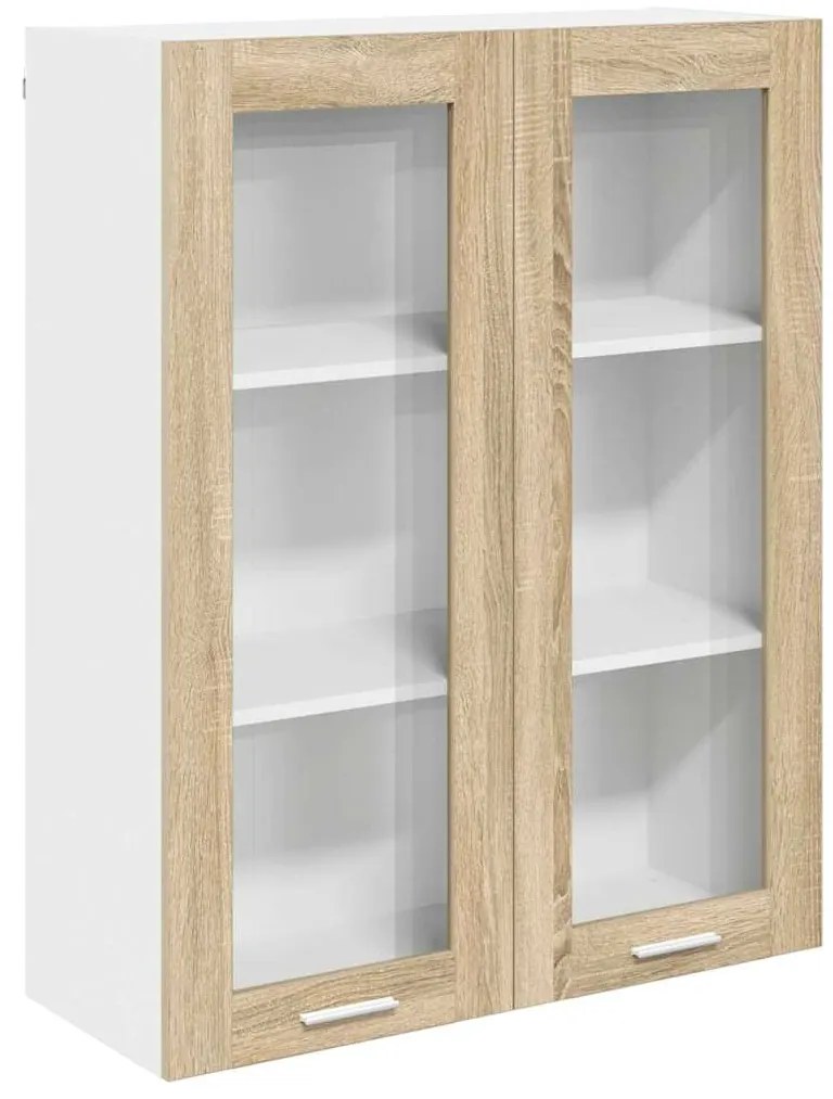 vidaXL Κρεμαστό ντουλάπι με αποθήκευση Δρύς Sonoma 80 x 31 x 100 εκ.