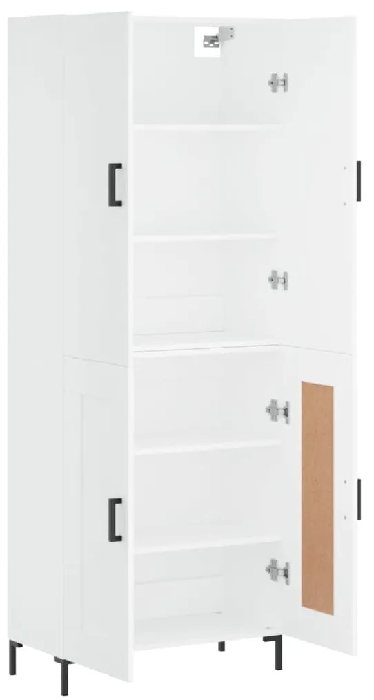 vidaXL Ντουλάπι Λευκό 69,5x34x180 εκ. από Επεξεργασμένο Ξύλο