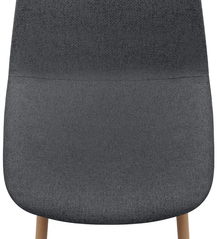 Καρέκλα τραπεζαρίας Iris Megapap γκρι ύφασμα - μεταλλικό φυσικό πόδι 43x50x85εκ.