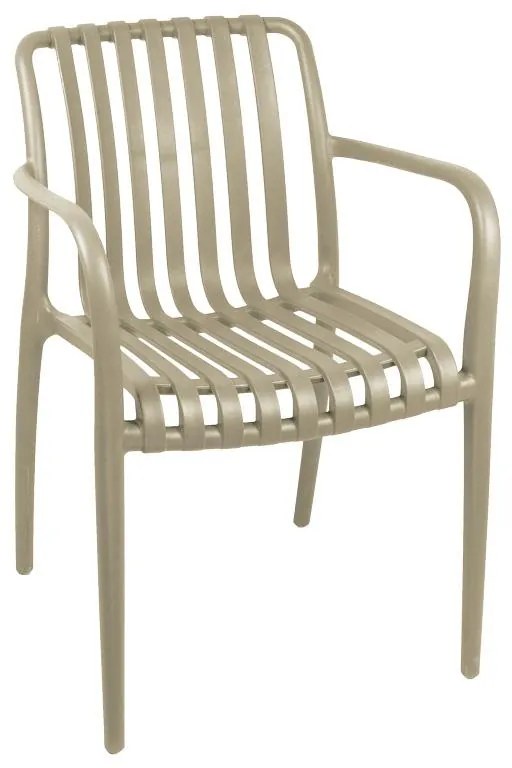 Καρέκλα - Πολυθρόνα Zoi C007 pp σε cappucino απόχρωση 58.5x54x80 εκ. 58.5x54x80 εκ.