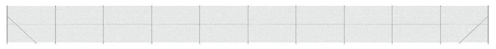 Συρματόπλεγμα Περίφραξης Ασημί 2,2 x 25 μ. με Βάσεις Φλάντζα - Ασήμι