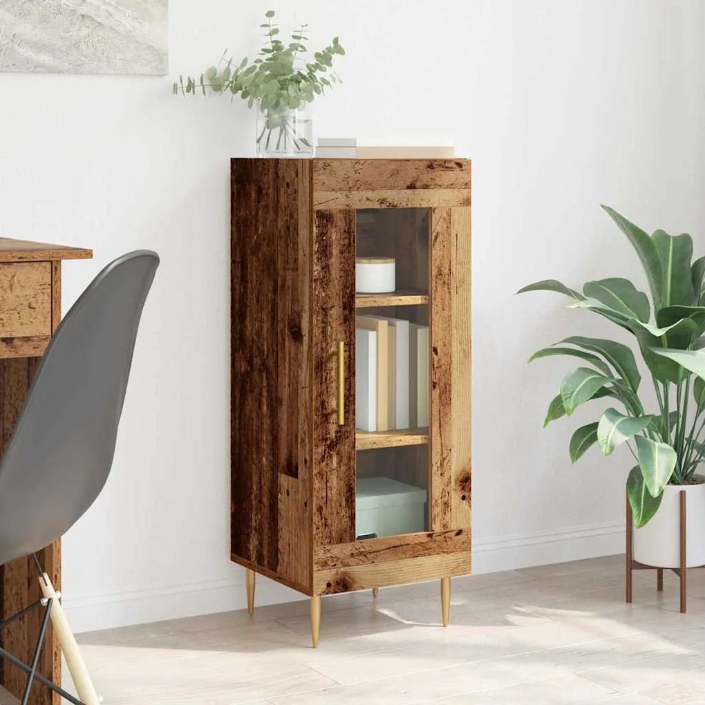 Πλαϊνό γραφείο Παλαιό ξύλο 34 x 34.5 x 90 εκ Επεξεργασμένο ξύλο