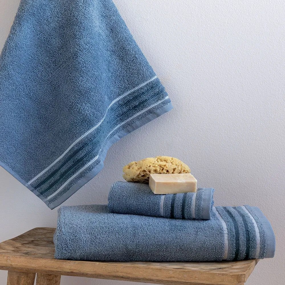 Πετσέτες Dant (Σετ 3τμχ) Denim Palamaiki Towels Set 70x140cm 100% Βαμβάκι