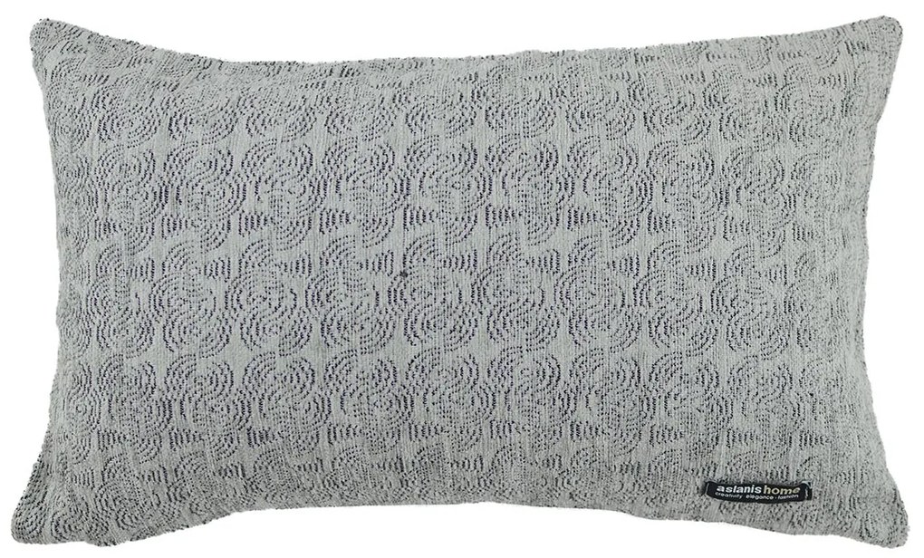 Διακοσμητική Μαξιλαροθήκη (30x50) Aslanis Home Selena Γκρι