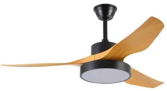 Ανεμιστήρας Οροφής LED 25W 3CCT Φ132 Nitinat Inlight-102000220-Μαύρο 102000220