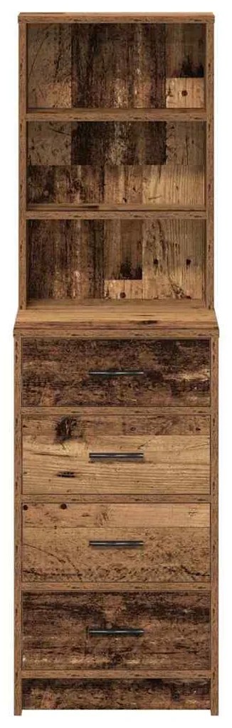 vidaXL Highboard Παλαιό ξύλο 40 x 41 x 135 εκ. Επεξεργασμένο ξύλο