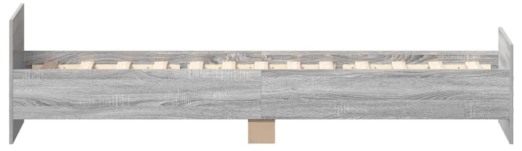 vidaXL Πλαίσιο Κρεβατιού Γκρι Sonoma 90x200 εκ. Επεξεργασμένο Ξύλο