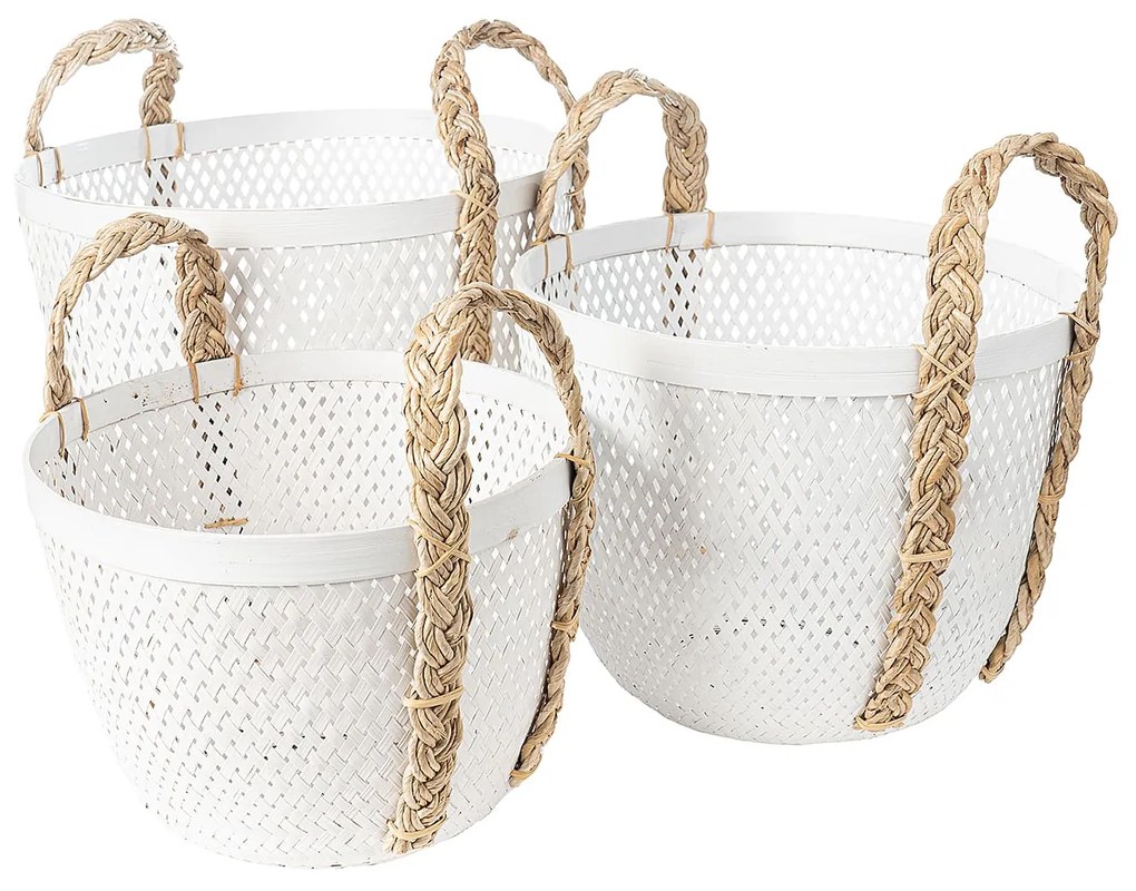 Basket S Line με χερούλια και καπάκι, με μοτίβο, Large S2225-0091