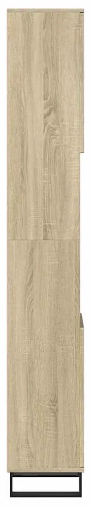 vidaXL Ντουλάπι Μπάνιου Sonoma Δρυς 30x30x190 εκ. Επεξεργασμένο Ξύλο