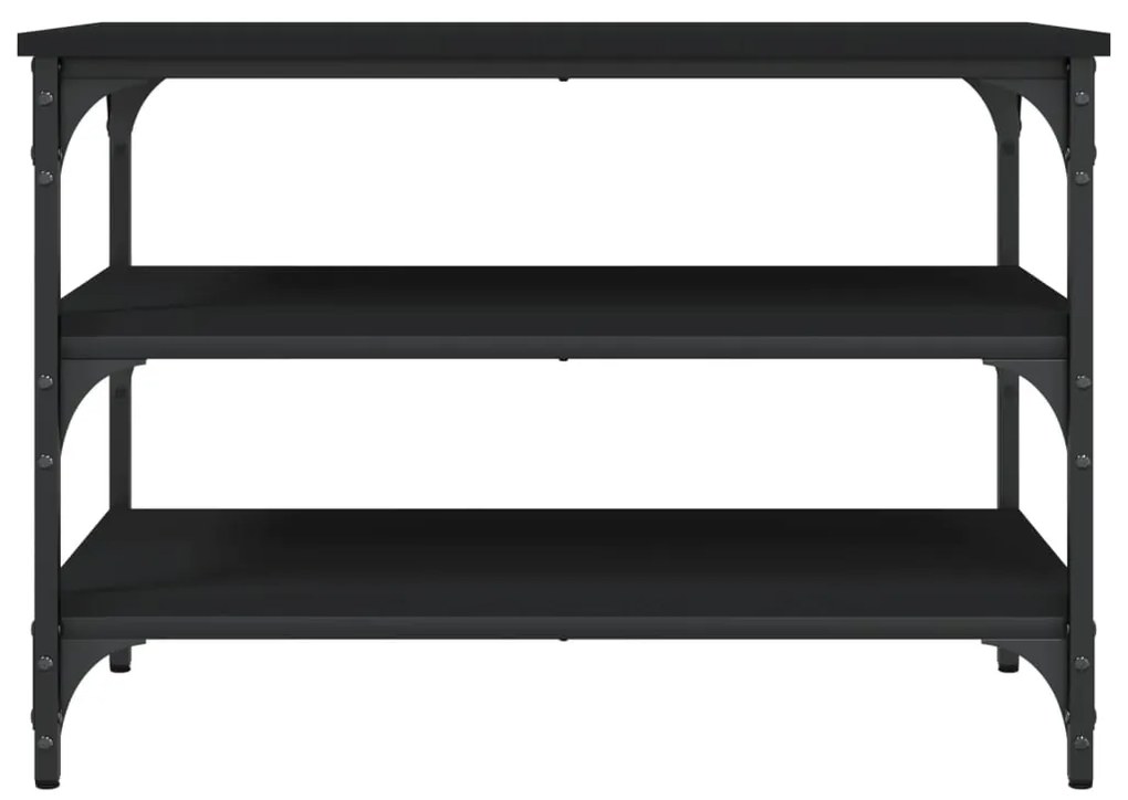 vidaXL Παπουτσοθήκη Μαύρη 70 x 38,5 x 49 εκ. από Επεξεργασμένο Ξύλο