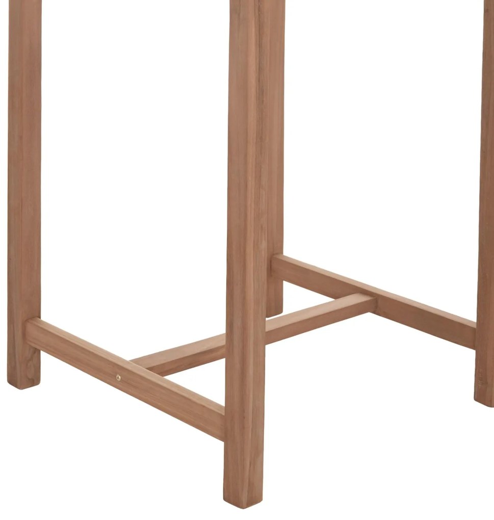 Τραπέζι Μπάρ Τετράγωνο PRESSCOT C18113 Ξύλο Teak Φυσικό 70x70x105Υ εκ. 70x70x105 εκ.