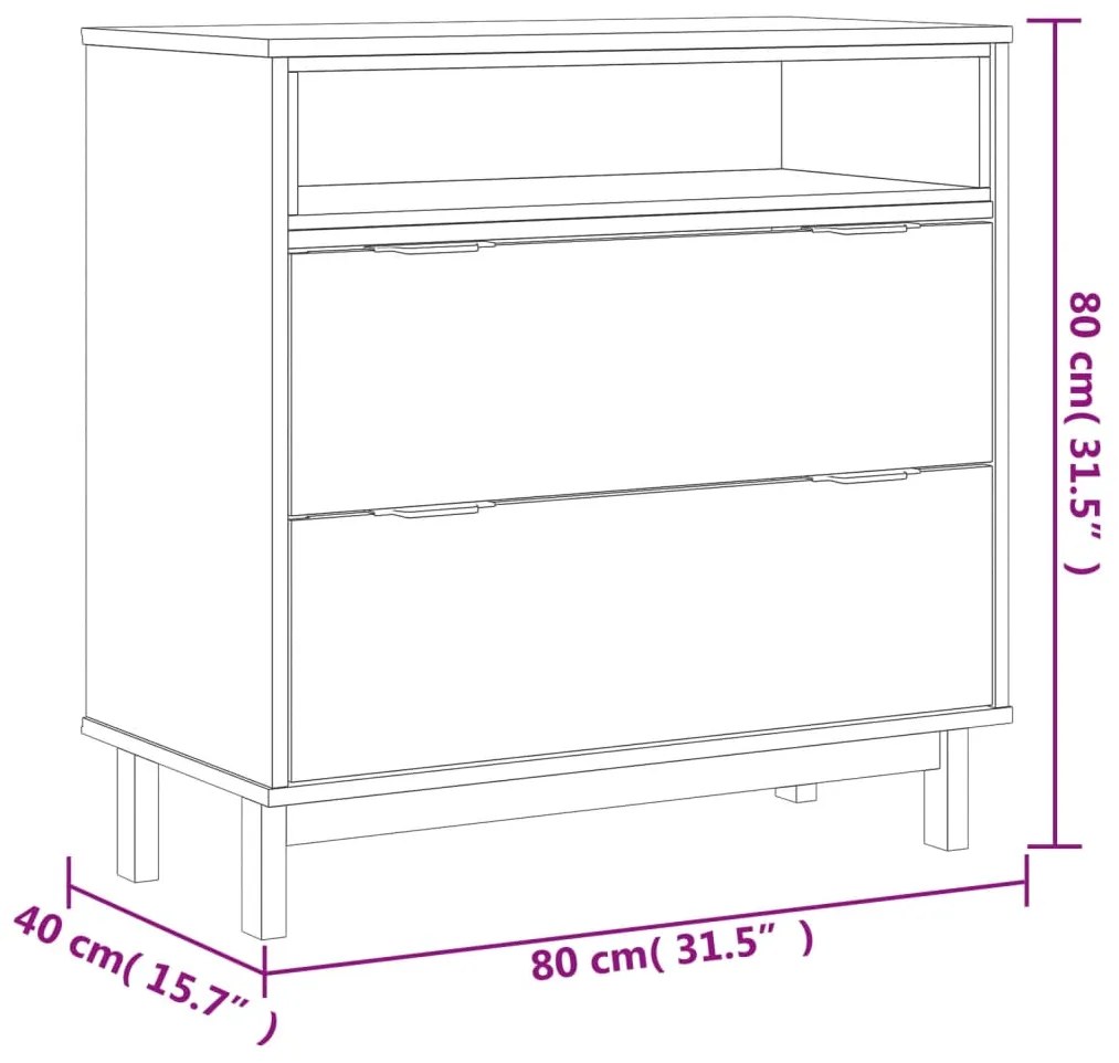 ΣΥΡΤΑΡΙΕΡΑ FLAM 80 X 40 X 80 ΕΚ. ΑΠΟ ΜΑΣΙΦ ΞΥΛΟ ΠΕΥΚΟΥ 357815