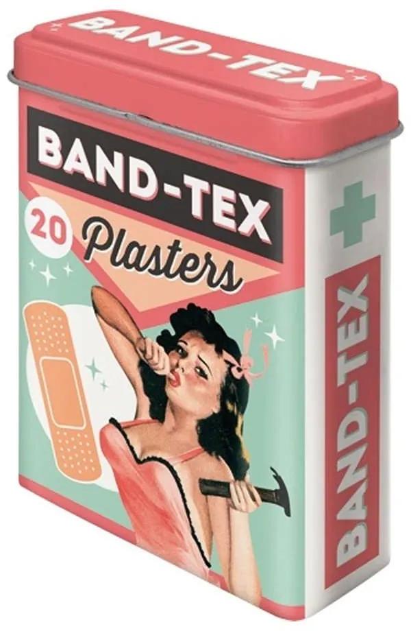 Κουτί Χανζαπλαστ Say it 50's Band Tex 86107 Μεταλλικό 7x3x10cm Pink Nostalgic Μέταλλο