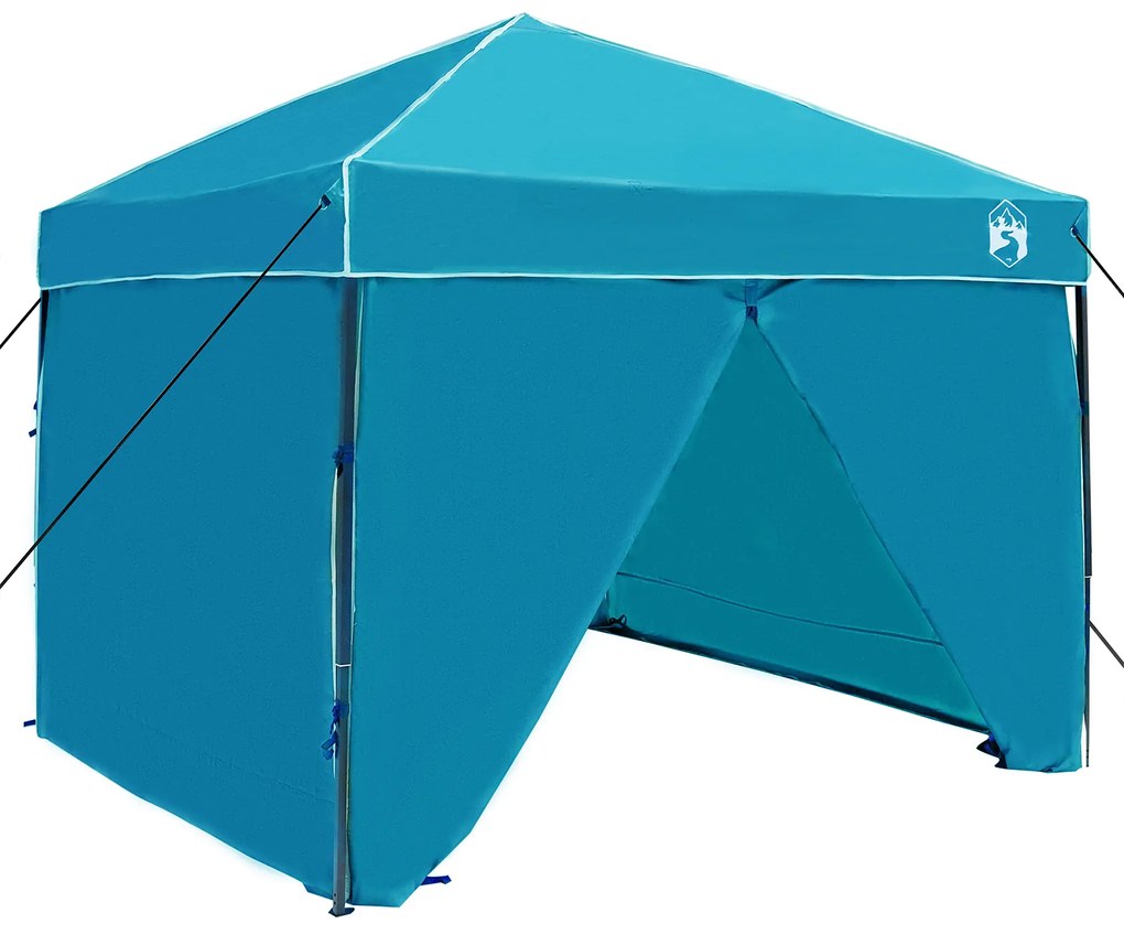 vidaXL Σκηνή Σκίασης Μπλε 250 x 250 x 227 / 236 / 245 εκ. Ύφασμα Oxford