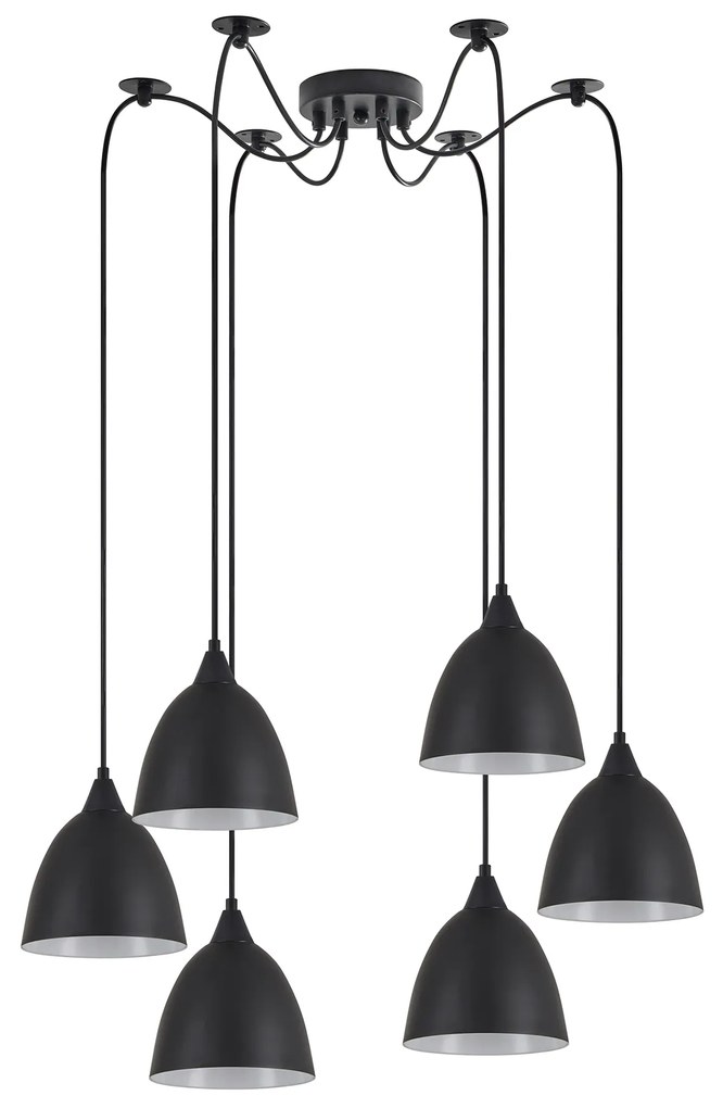 Φωτιστικό Οροφής SE21-BL-B10-BL6-MS2 ADEPT PENDANT Black Metal Shade + - 51W - 100W - 77-9049