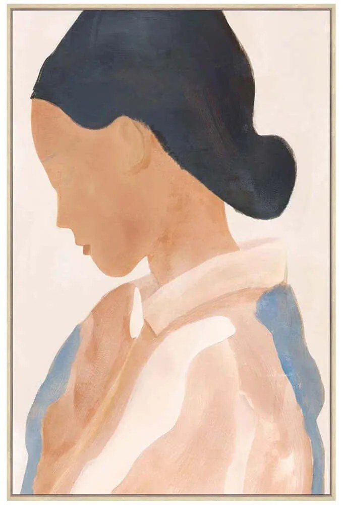 Πίνακας Καμβάς Thinking 031440 80x4x120cm Multi Κάθετοι Καμβάς