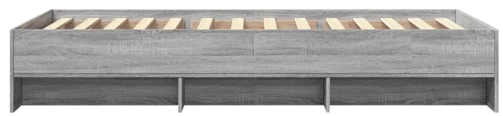 vidaXL Πλαίσιο Κρεβατιού Γκρι Sonoma 90 x 190 εκ. Επεξεργασμένο Ξύλο