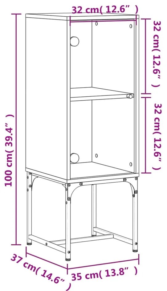 ΒΟΗΘΗΤΙΚΟ ΝΤΟΥΛΑΠΙ ΓΚΡΙ ΣΚΥΡΟΔ. 35X37X100 ΕΚ. ΓΥΑΛΙΝΕΣ ΠΟΡΤΕΣ 836556