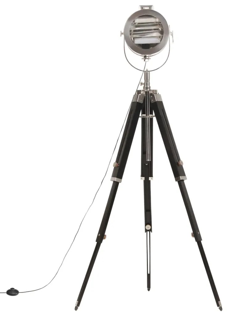 vidaXL Φωτιστικό Δαπέδου με Τρίποδο 165 εκ. από Μασίφ Ξύλο Μάνγκο