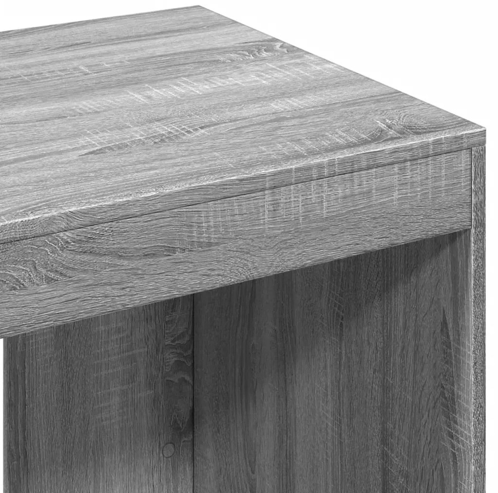 vidaXL Γραφείο Γκρι Sonoma 103,5x56,5x94 εκ. από Επεξεργασμένο Ξύλο