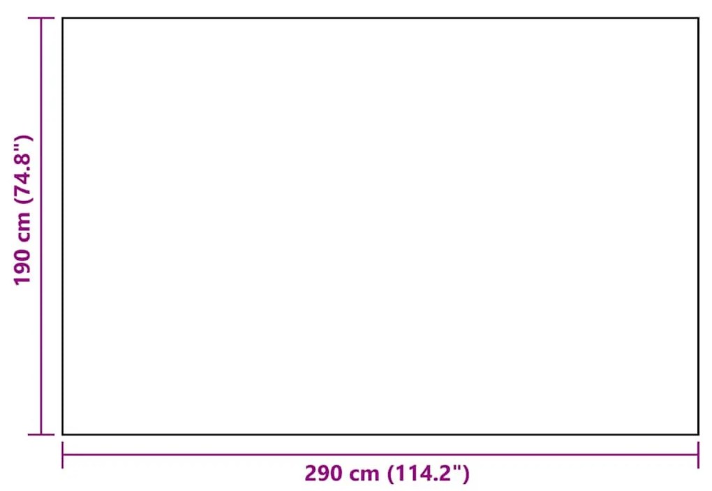 vidaXL Χαλί εξωτερικού χώρου ARAKIL Λευκό και μαύρο 190x290 cm PP