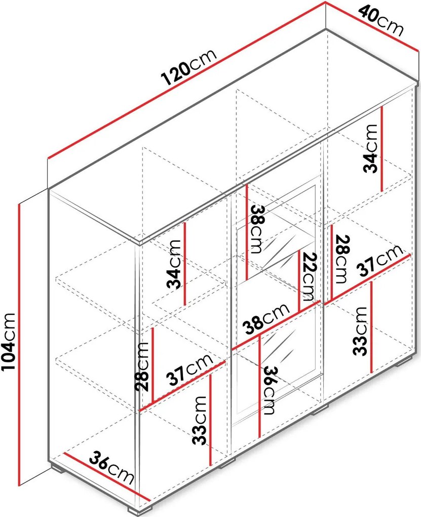 Βιτρίνα Vera mini-Mauro-Leuko gualistero
