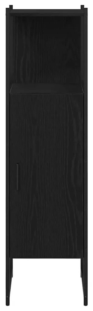 vidaXL Ντουλάπι Μπάνιου με ράφι Μαύρη δρυς 33 x 33 x 120.5 εκ.