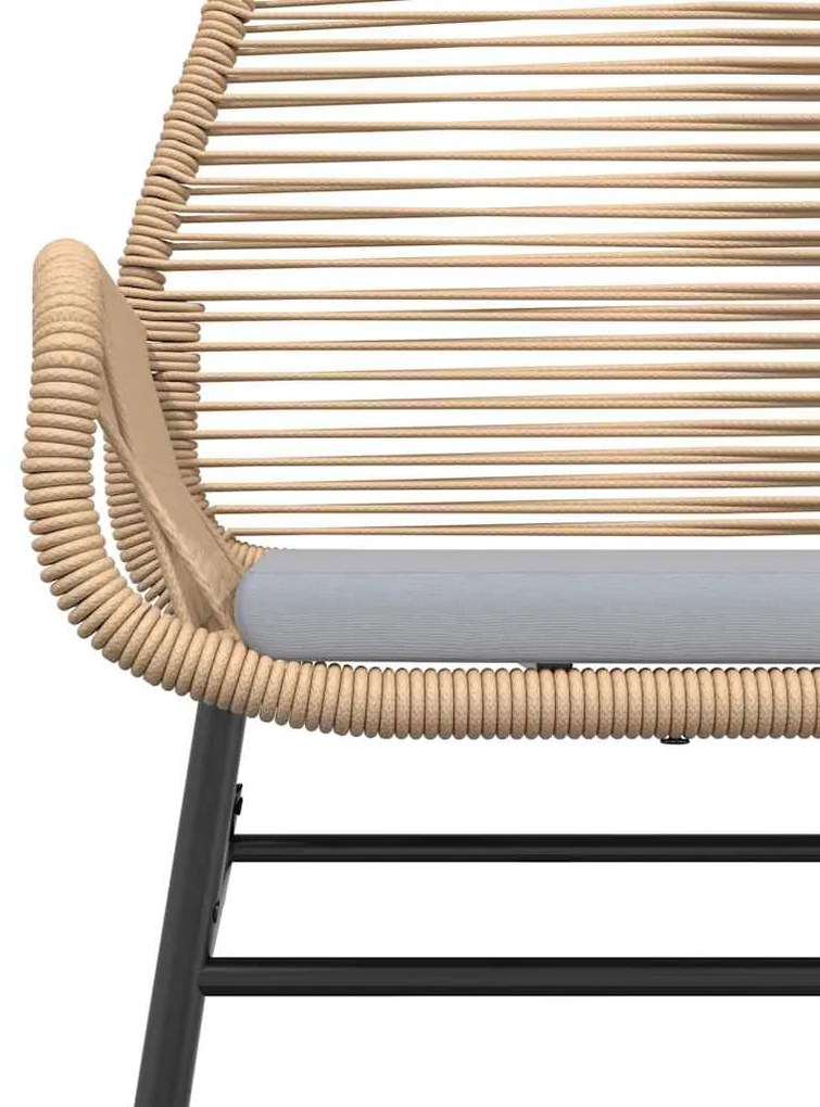 vidaXL Σετ Τραπεζαρίας Κήπου 9 τεμ. Καφέ Συνθ.Ρατάν/Γυαλί με Μαξιλάρια