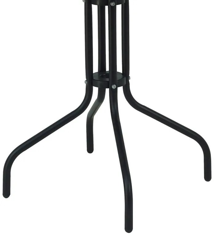 Σετ κήπου - Τραπεζαρία Vergo - Sussie 3 τεμ. μέταλλο μαύρο Φ60x70 εκ. 60x60x70 εκ.