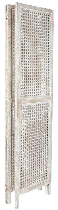 Παραβάν DKD Home Decor Λευκό Ξύλο από Μάνγκο Ξύλο MDF 150 x 2 x 180 cm