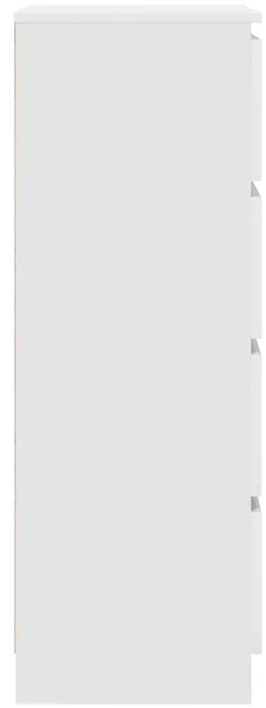 vidaXL Συρταριέρα Λευκή 60 x 35 x 98,5 εκ. από Επεξεργασμένο Ξύλο