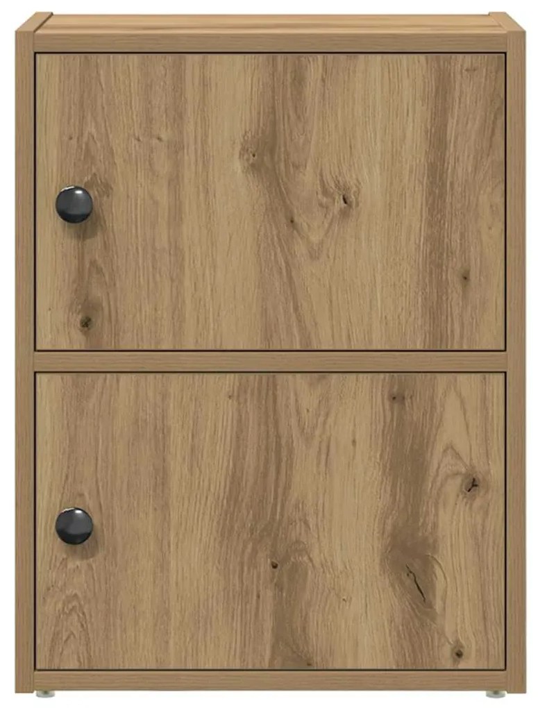 Βιβλιοθήκη Αρτισιανή Δρυς 40x24x52 εκ. Επεξ. Ξύλο - Καφέ