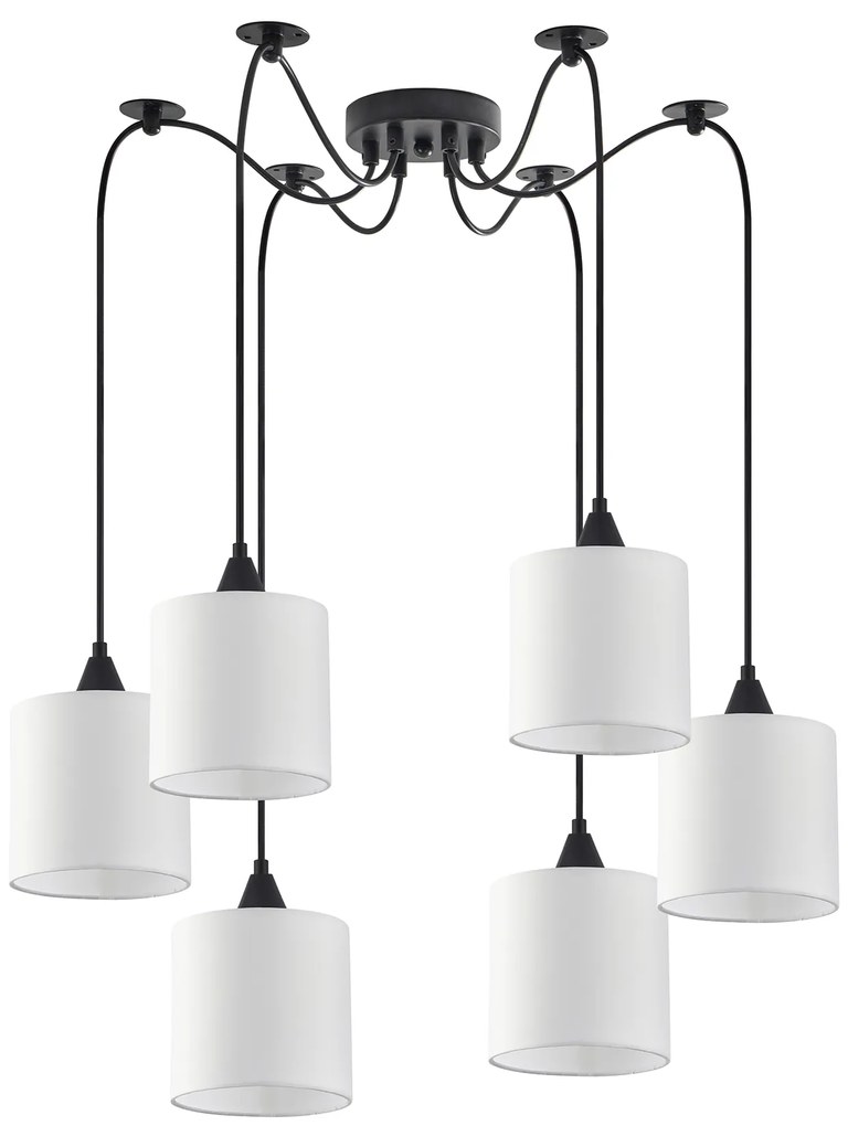 SE21-BL-B10-BL6-SH1 ADEPT PENDANT White Shade Pendant +