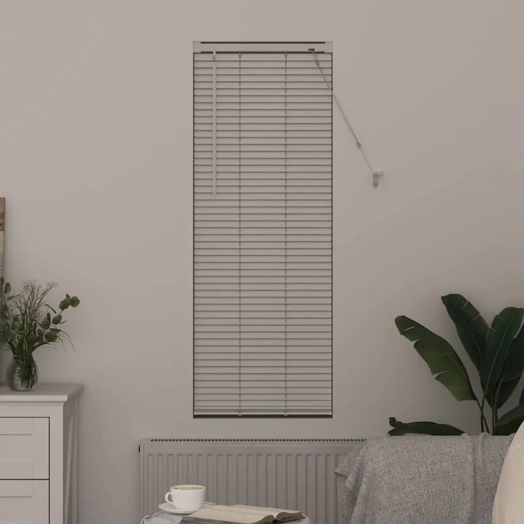 vidaXL Ρολό Παραθύρου με κουρτίνες Άλλο Λευκό 80 x 130 εκ Αλουμίνιο