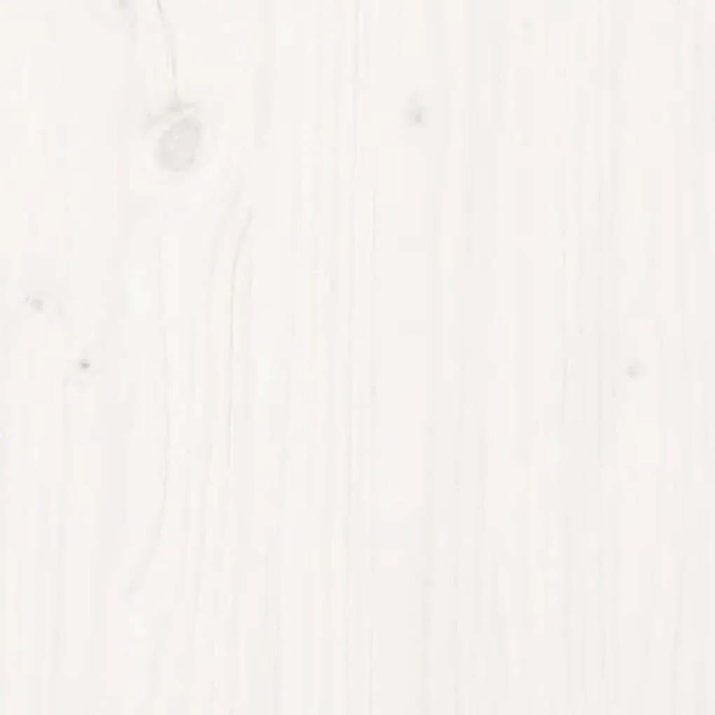 vidaXL Επιφάνεια Γραφείου Λευκή 100x60x2,5 εκ. από Μασίφ Ξύλο Πεύκου