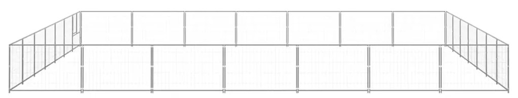 vidaXL Σπιτάκι Σκύλου Ασημί 49 μ² Ατσάλινο