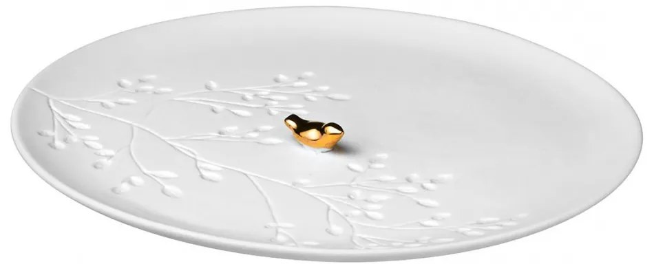 Διακοσμητικό Πιάτο Πορσελάνινο Story Birds RD0012560 Φ14cm White Raeder Πορσελάνη