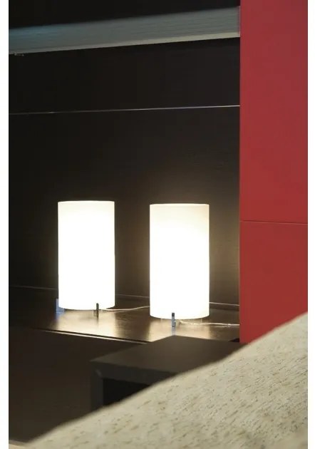 Επιτραπέζιο Φωτιστικό 1xE27 Χειροποίητο Dimmer Οπάλ Γυαλί CPL Small T1 Prandina-1094000110101-Χρώμιο 1094000110101
