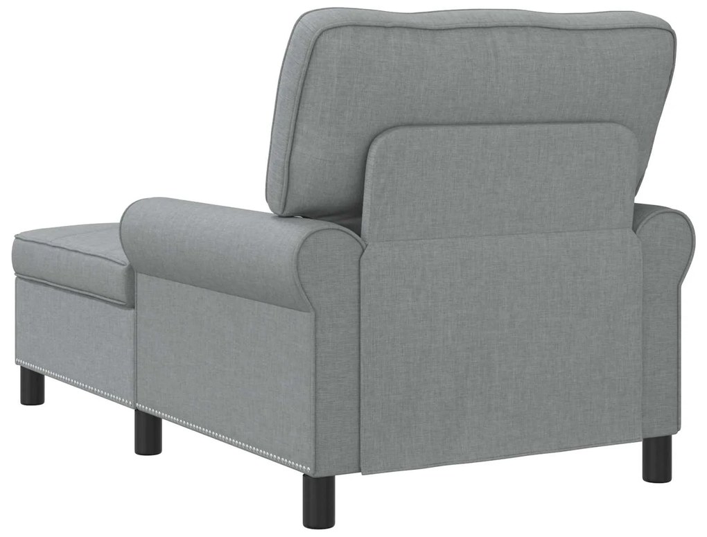 vidaXL Χαλάρωση με μαξιλάρι Ανοιχτό γκρι 91 x 157 x 91 εκ. ύφασμα