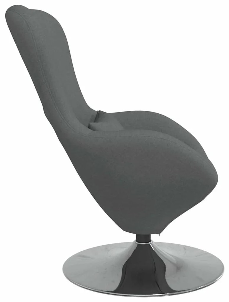 vidaXL Κάθισμα-αυγό Σκούρο γκρι 63 x 73 x 90 εκ ύφασμα