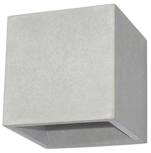 Φωτιστικό Επίτοιχο Aca GC85141W BLOCK Γκρι (Grey)