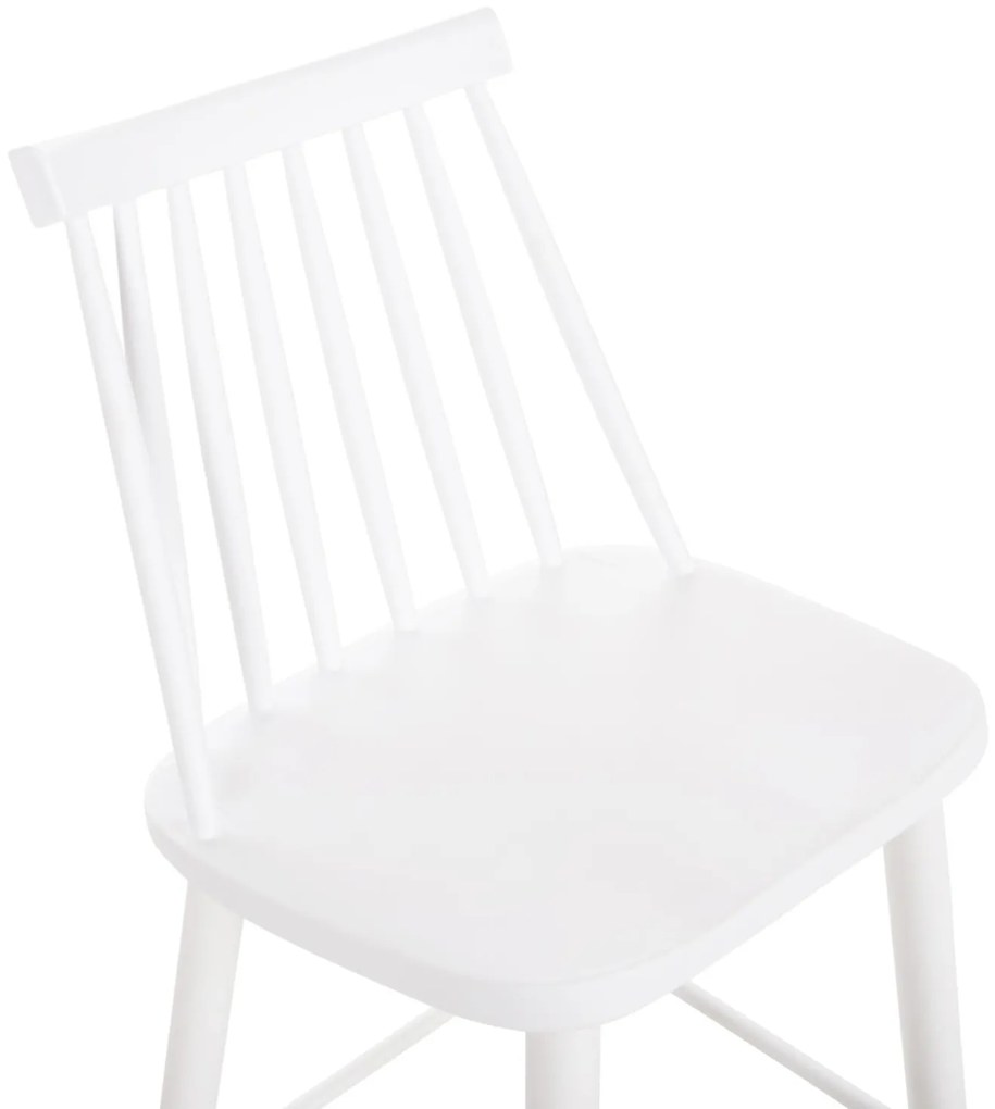 Σκαμπό μπαρ Ψηλό VANESSA C8459.11 σε Λευκό PP &amp; Μέταλλο 47x48,5x107Υεκ. 2αδα 47x48.5x107 εκ.